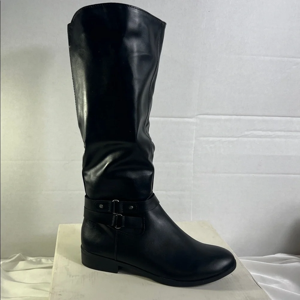 Style & Co. Sleek Black‎ Kindellp Women’s Riding Boots Size 5 New in Box